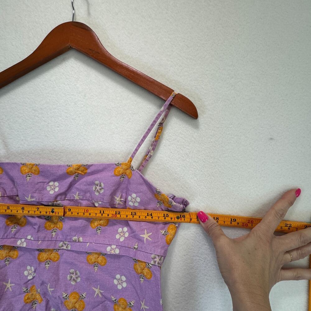 Rachel Antonoff Gwen By The Seashore Print Mini Dress Summer Beach Floral - Picture 7 of 12